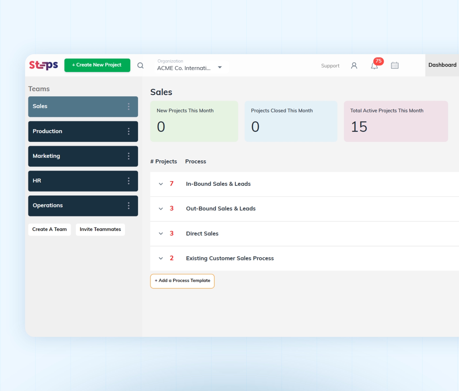 Steps UI