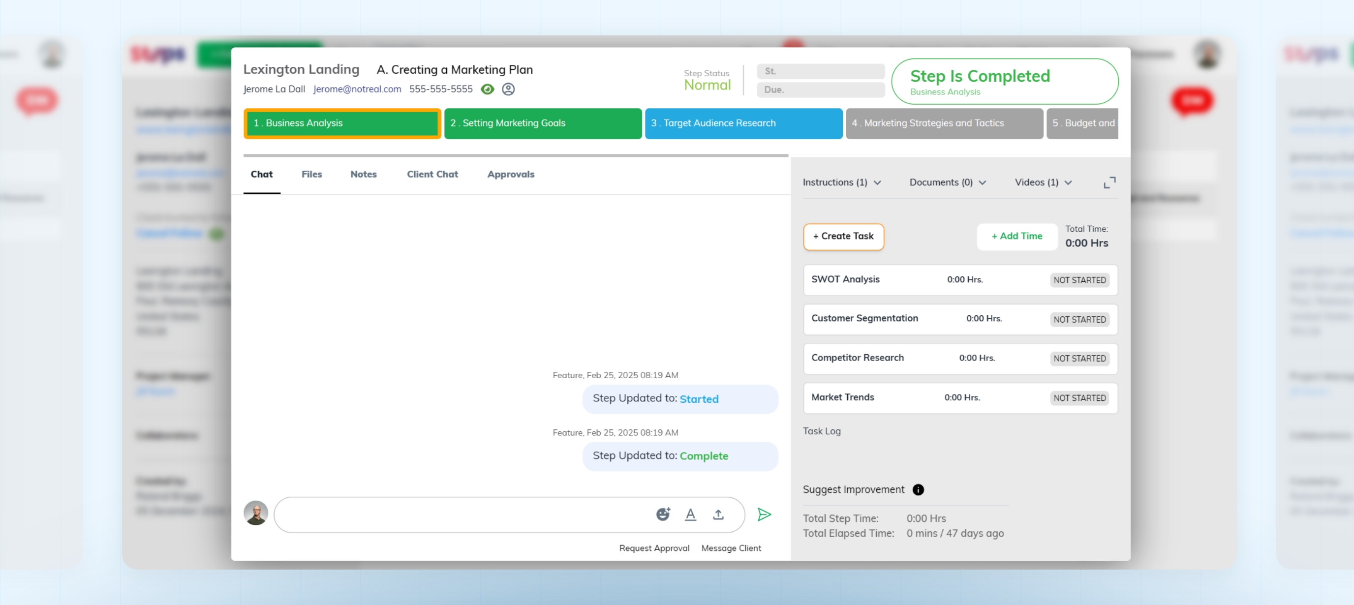 Steps UI